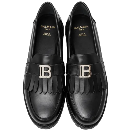 Balmain Mocassino Moccasins Black