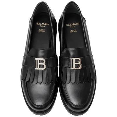 Balmain ブラックのローファー Mocassino Moccasins Black