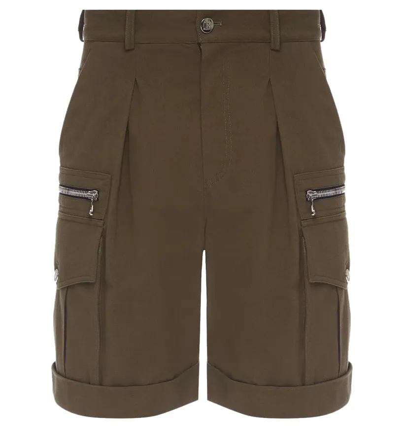 Balmain Shorts Cargo Green