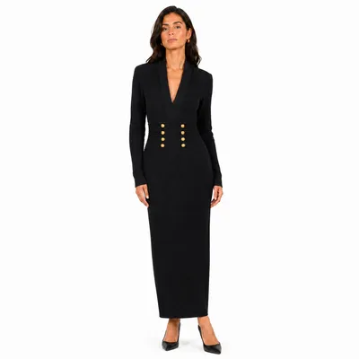 Balmain ブラックのワンピース Dress Ribbed Black