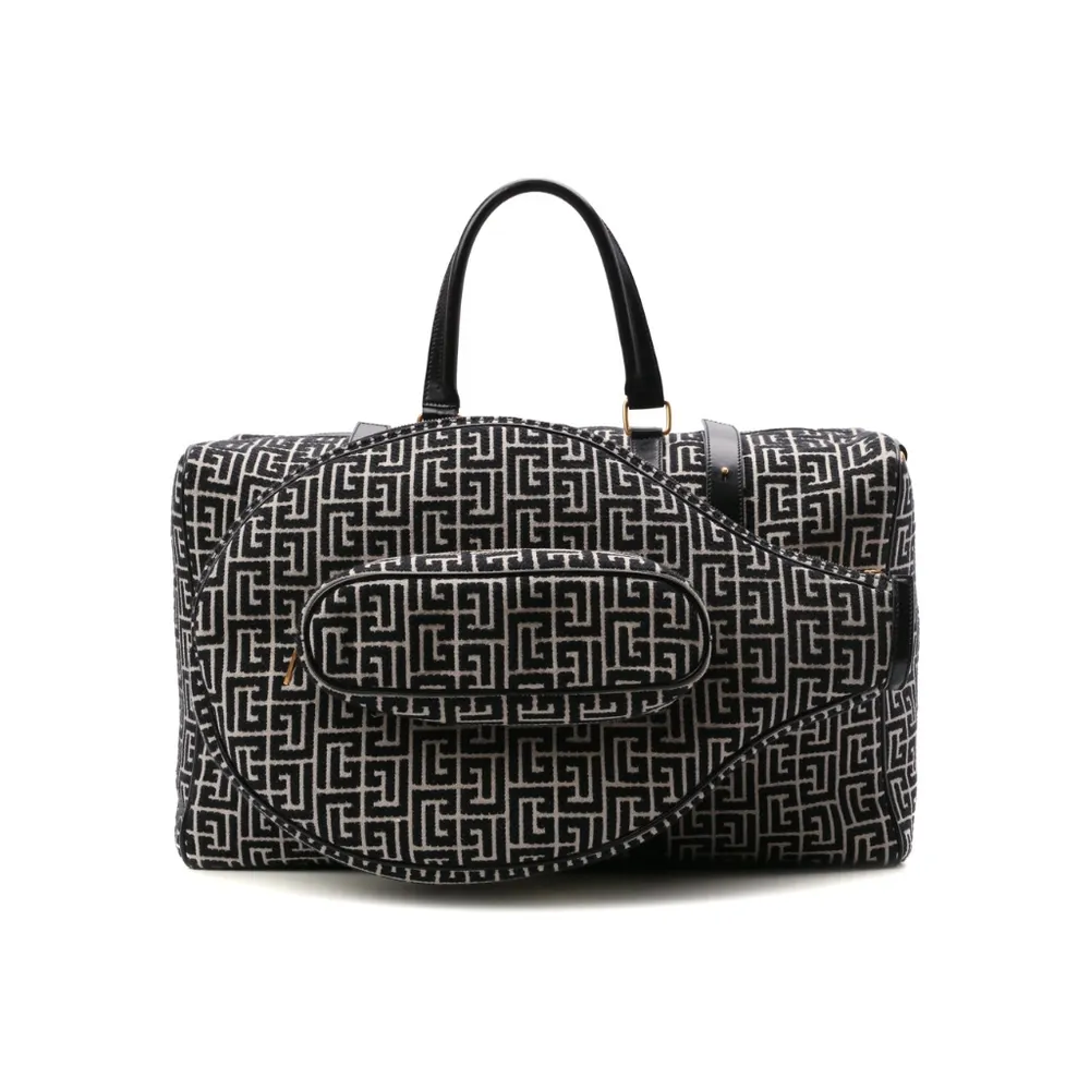 Balmain Borsone Voyage Duffle Bags Black
