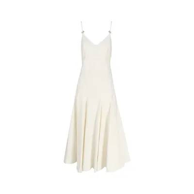 Bottega Veneta ホワイトのワンピース Midi Cotton Dress