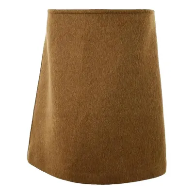 Bottega Veneta ブラウンのスカート Double Face Wool Mohair Coconut Skirt (Imperfect)