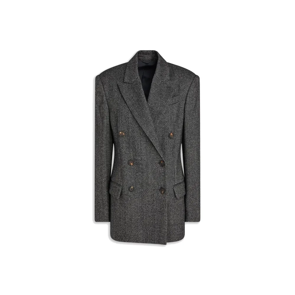 Brunello Cucinelli Herringbone Wool Blazer