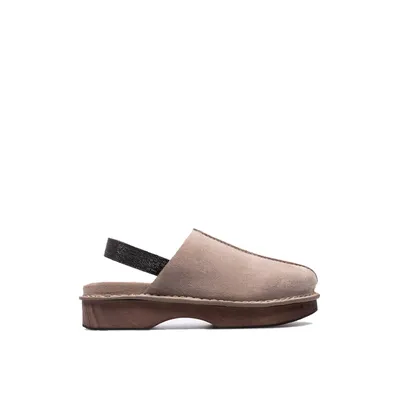 Brunello Cucinelli ブラウンのローファー Suede Clogs Mules