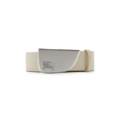 Burberry ホワイトのベルト Unisex Belt Shield Brushed White