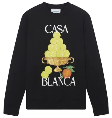 Casablanca ブラックのスウェット Triomphe Tennis Printed Sweatshirts Black