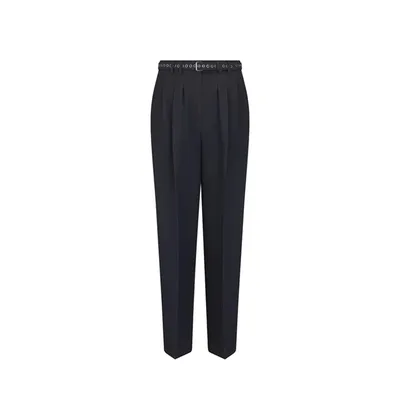 Dior ブラックのパンツ Wool And Silk Pants