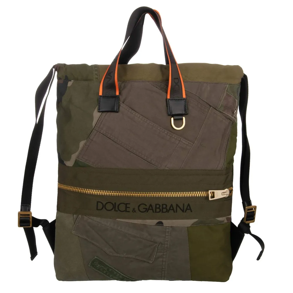 Dolce & Gabbana Backpack Patchwork Camouflage