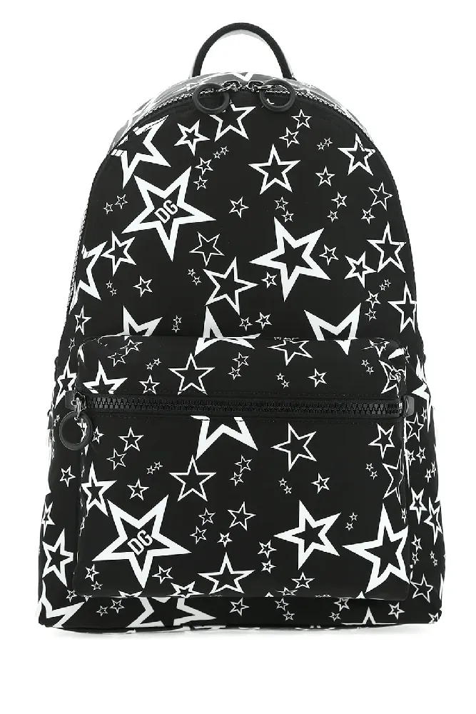 Dolce & Gabbana Backpack Stampato Black