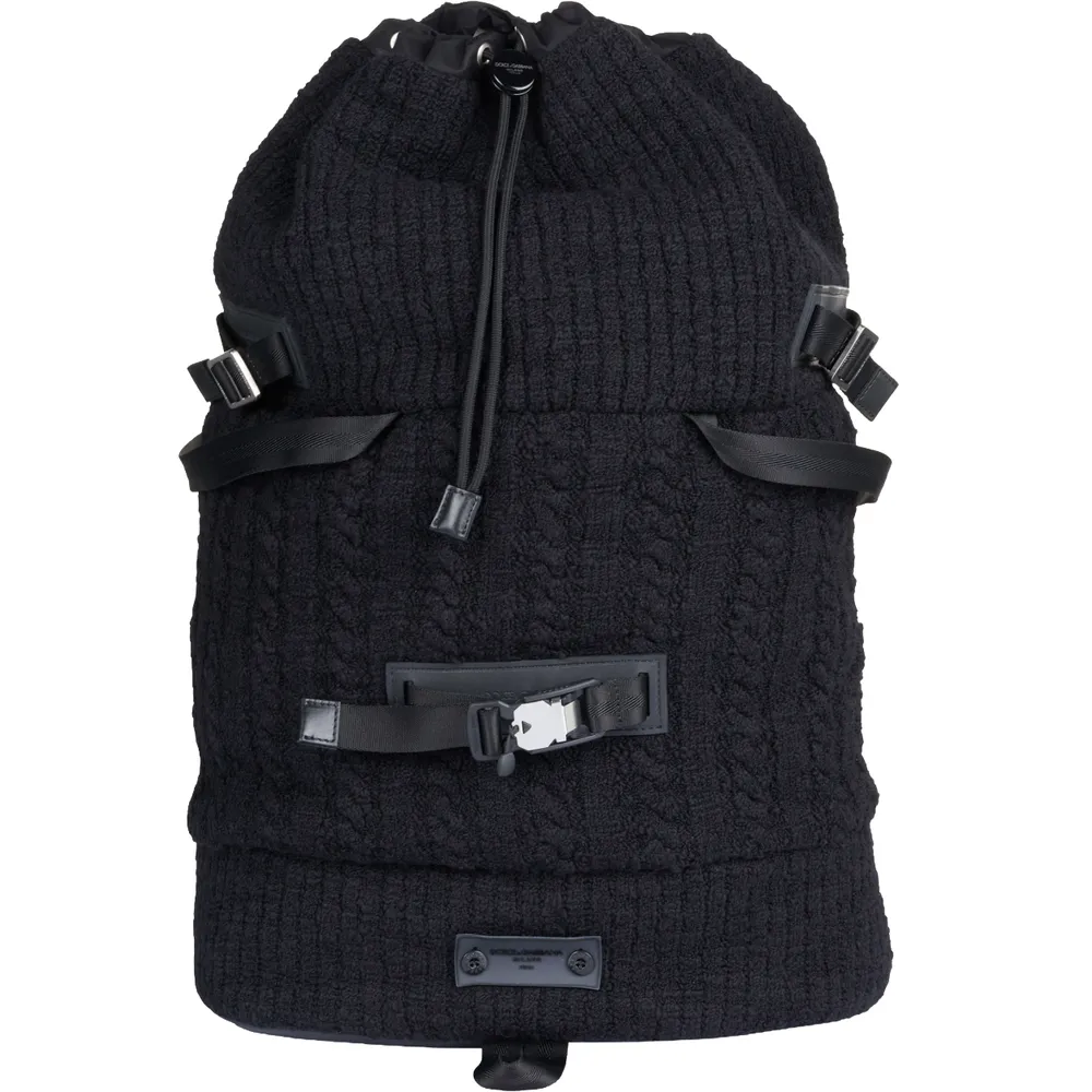 Dolce & Gabbana Backpack Knit Black