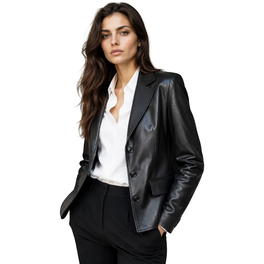Dolce & Gabbana Jacket Leather Black
