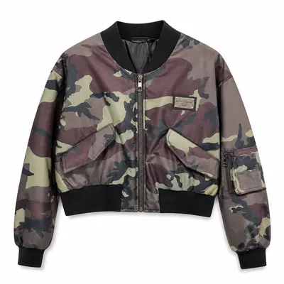 Dolce & Gabbana ボンバージャケット Bomber Cropped Camouflage