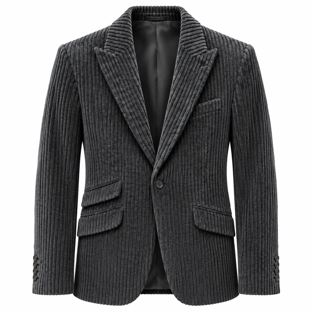 Dolce & Gabbana Jacket Velvet Coste Black