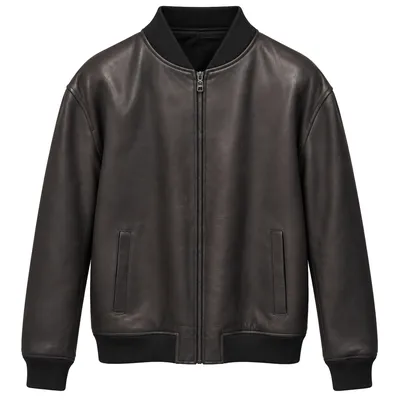 Dolce & Gabbana ブラックのボンバージャケット Bomber Leather Black