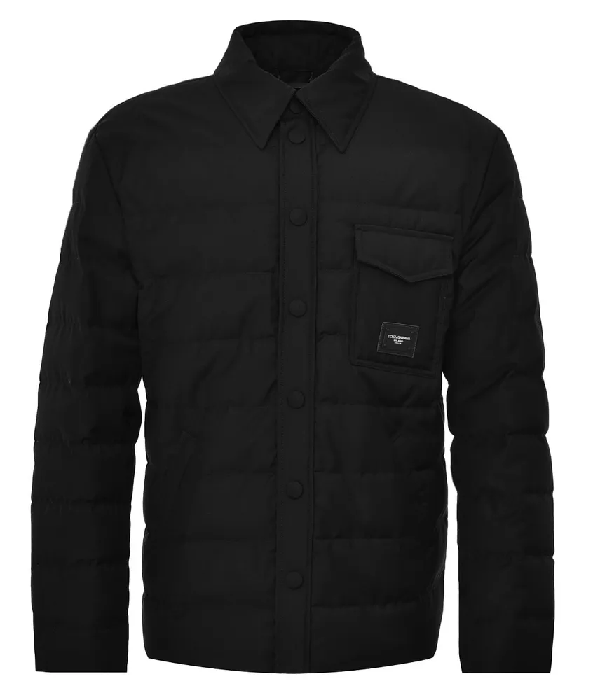 Dolce & Gabbana Jacket Trapuntata Blend Viscosa Black