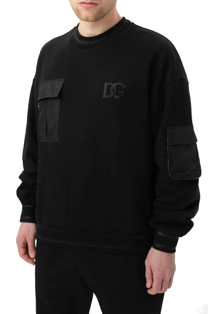 Dolce & Gabbana Sweatshirt multi-tasca Black