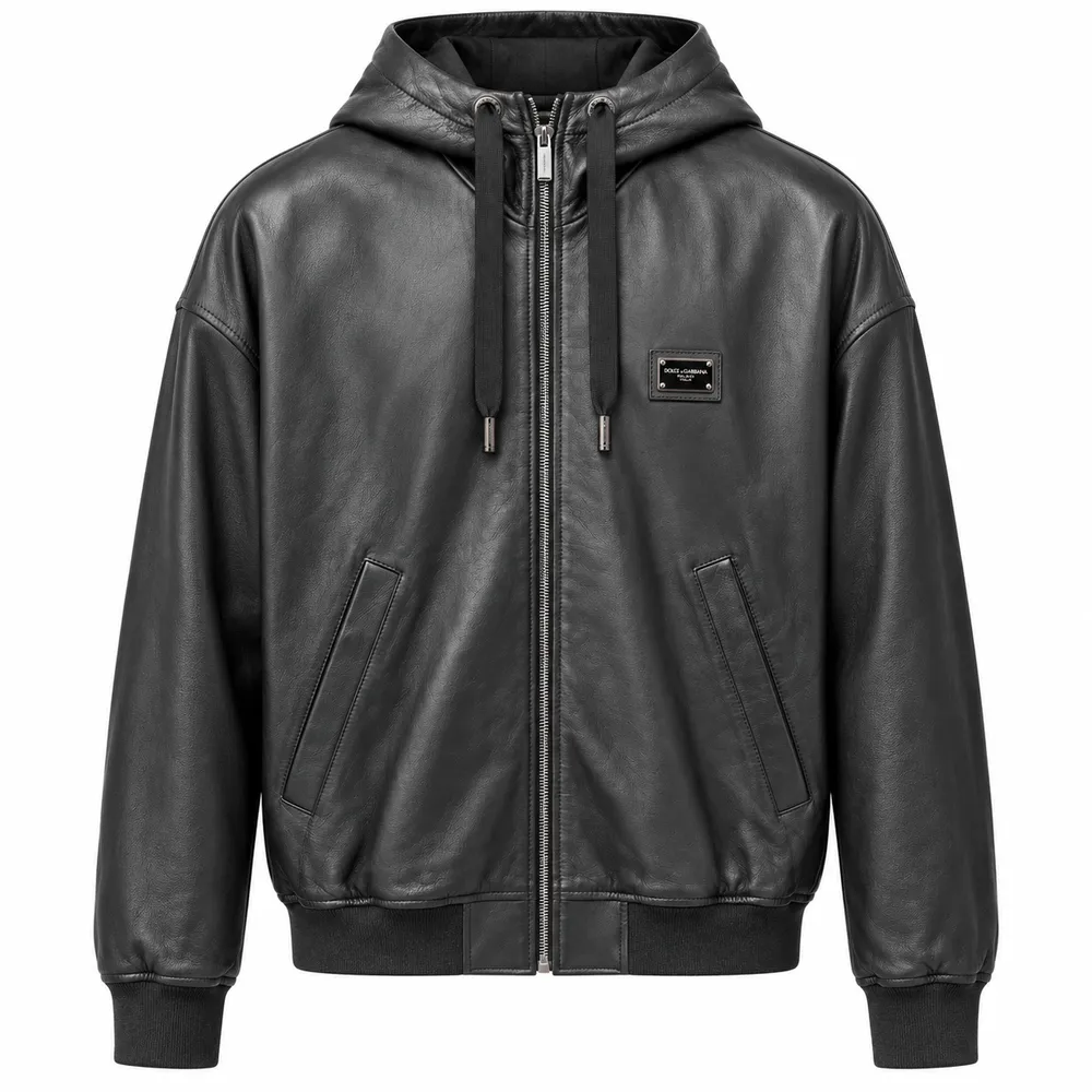 Dolce & Gabbana Jacket Leather Black