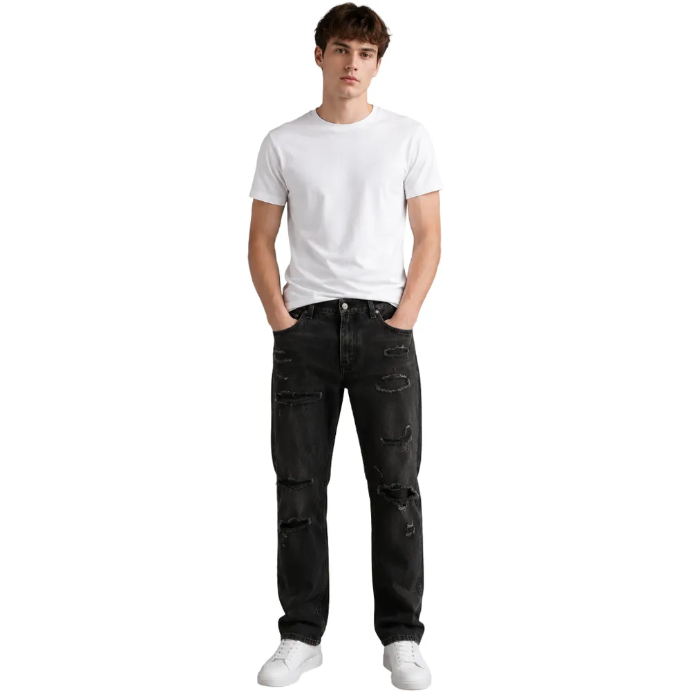 Dolce & Gabbana Jeans Ripped Regular Black