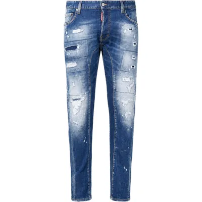 Dsquared2 ブルーのデニム Denim Tidy Biker Jeans Blue