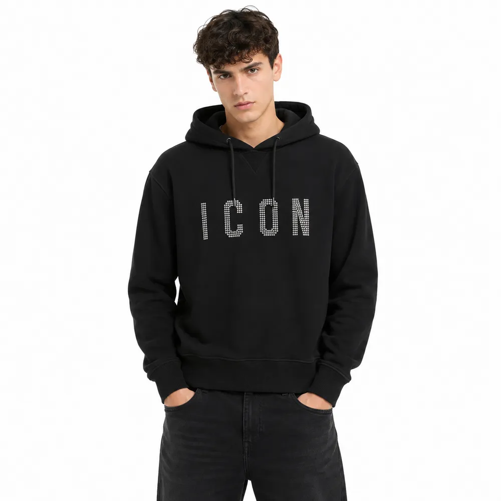 Dsquared2 Sweatshirt Strass Black