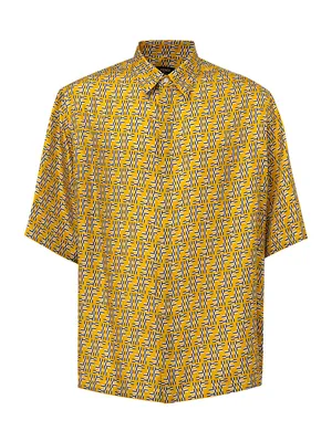 Fendi Half-Sleeve Shirt Yellow