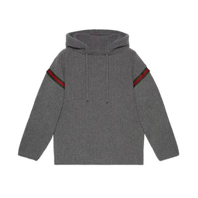 Gucci グレーのスウェット Wool Zipped Sweatshirt