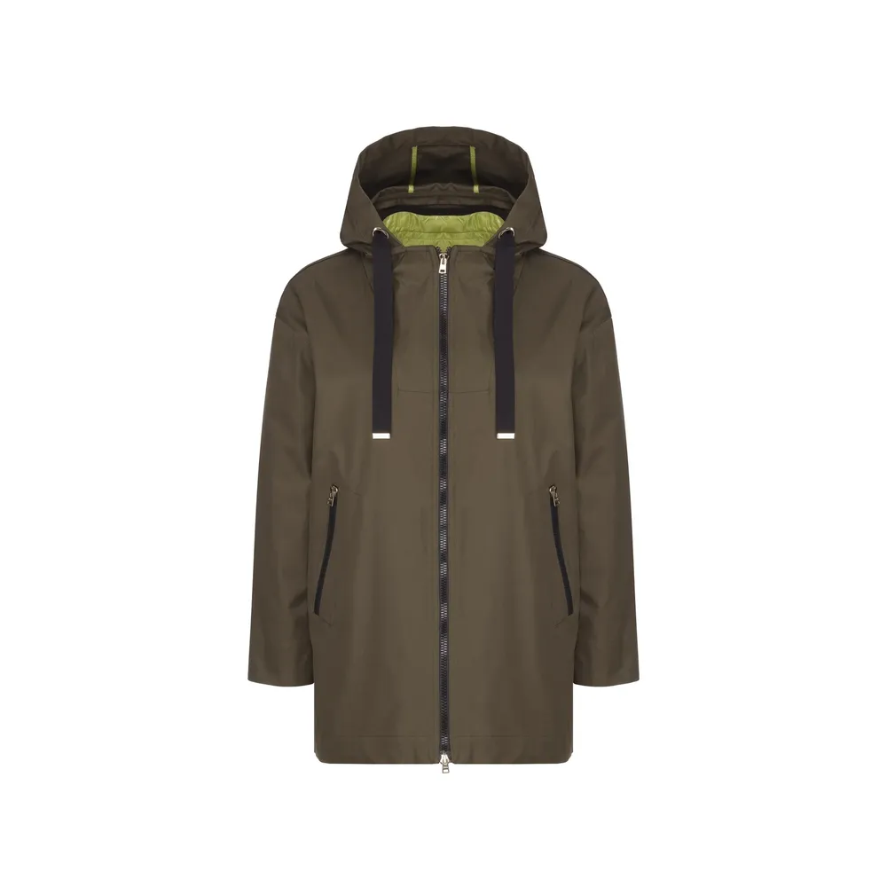 Herno Ruffled Flared Coat