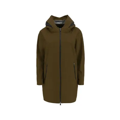Herno グリーンのコート Hooded Zipped Coat