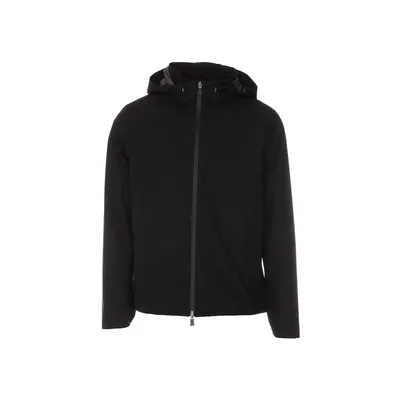 Herno ブラックのパーカー Casual Hooded Jacket
