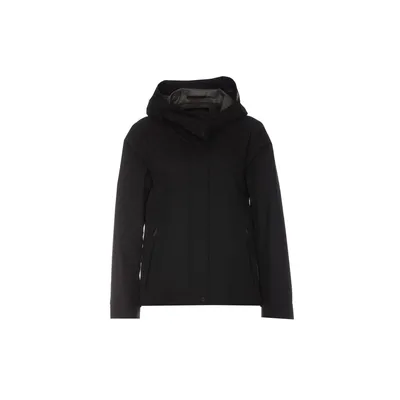 Herno ブラックのパーカー Hooded Cape Jacket