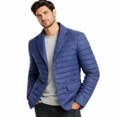 Herno ブルーのジャケット Jacket Trapuntata Blue