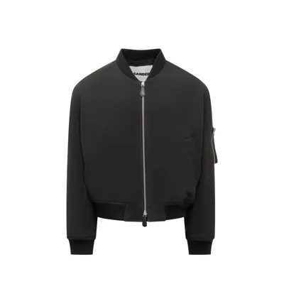Jil Sander ブラックのボンバージャケット Bomber Jacket