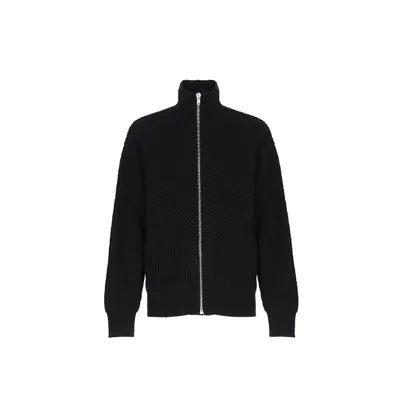 Jil Sander ブラックのカーディガン Mohair Cardigan