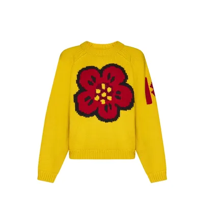 Kenzo イエローのニット Cotton Pullover