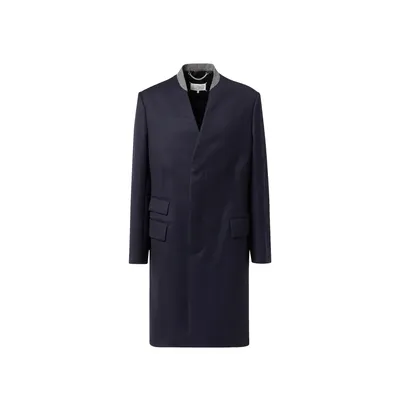 Maison Margiela ブルーのコート Wool Cavalry Coat