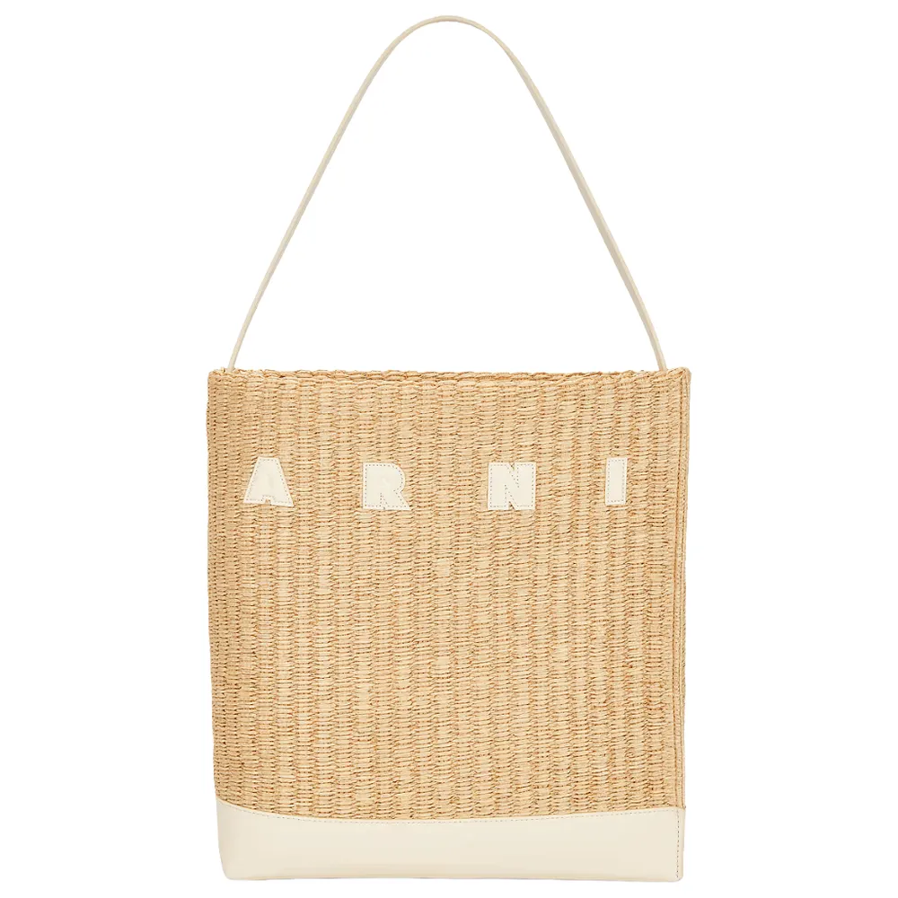 Marni Medium Museo Hobo Bag Beige