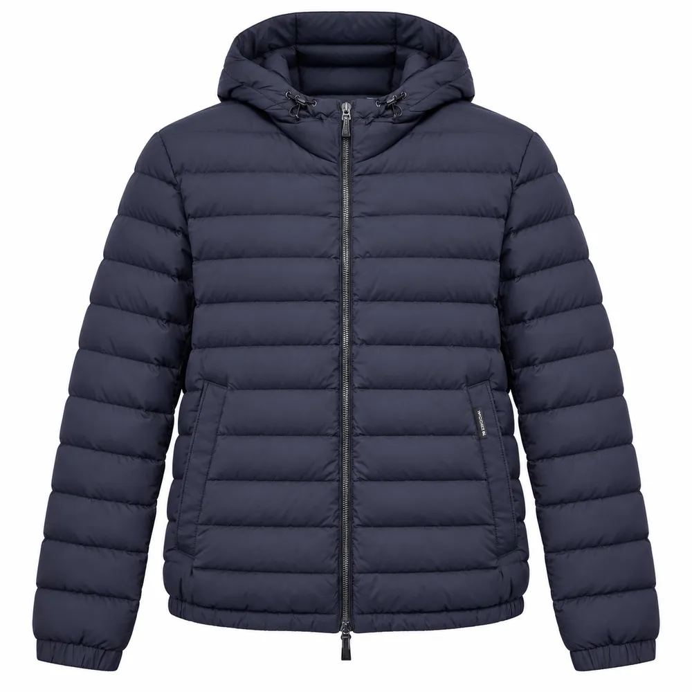 Moorer Down Jacket Short Savin Blue