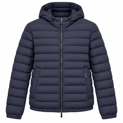 Moorer Down Jacket Short Savin Blue