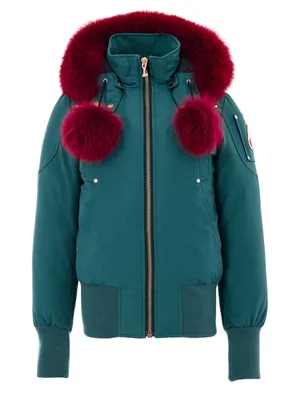 Moose Knuckles グリーンのボンバージャケット Bomber Petrol Green