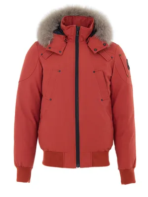 Moose Knuckles オレンジのボンバージャケット Bomber Orange