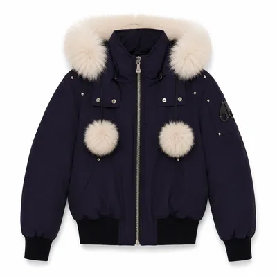 Moose Knuckles パープルのボンバージャケット Bomber Debbie Purple