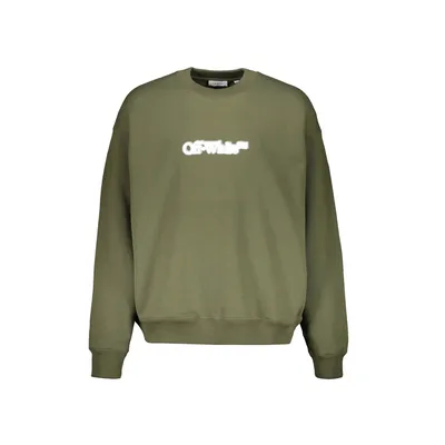 Off-White グリーンのスウェット Logo sweatshirt