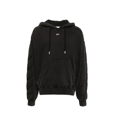 Off-White ブラックのパーカー St. Matthew Over Cotton Hoodie Sweatshirt