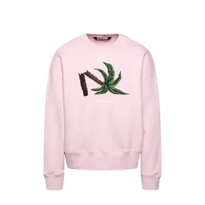 Palm Angels ピンクのスウェット Logo Sweatshirt