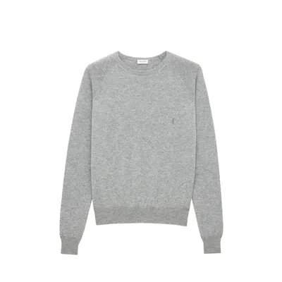 Saint Laurent グレーのニット Cassandre Cashmere Sweater