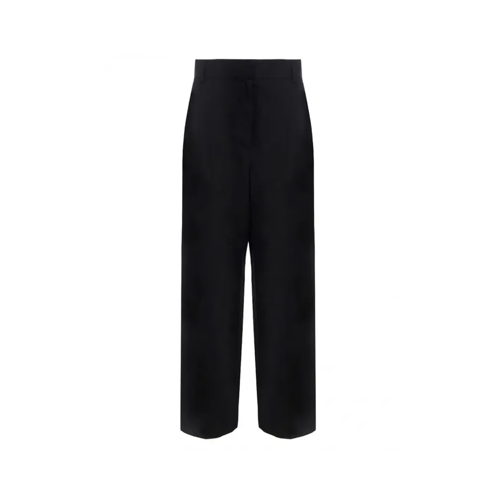 Salvatore Ferragamo Silk And Linen Pants