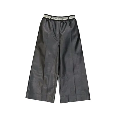 Stella McCartney Cropped Leather Effect Pants