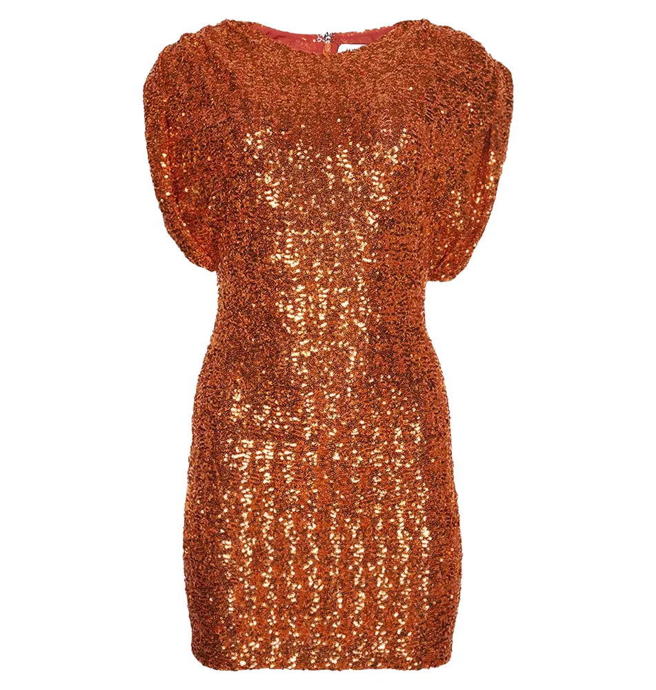 The Attico Dress Sequins Orange