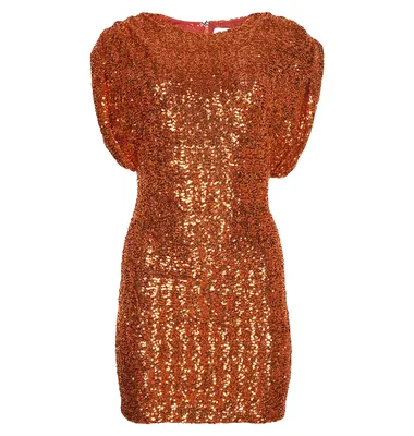 The Attico オレンジのワンピース Dress Sequins Orange